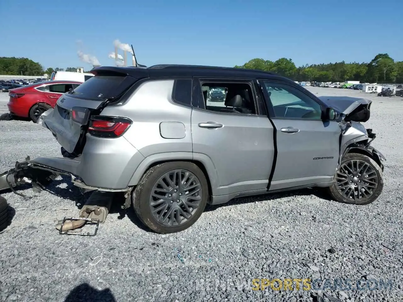 3 fotografías del automóvil dañado 3C4NJDCBXNT170044 JEEP COMPASS 2022