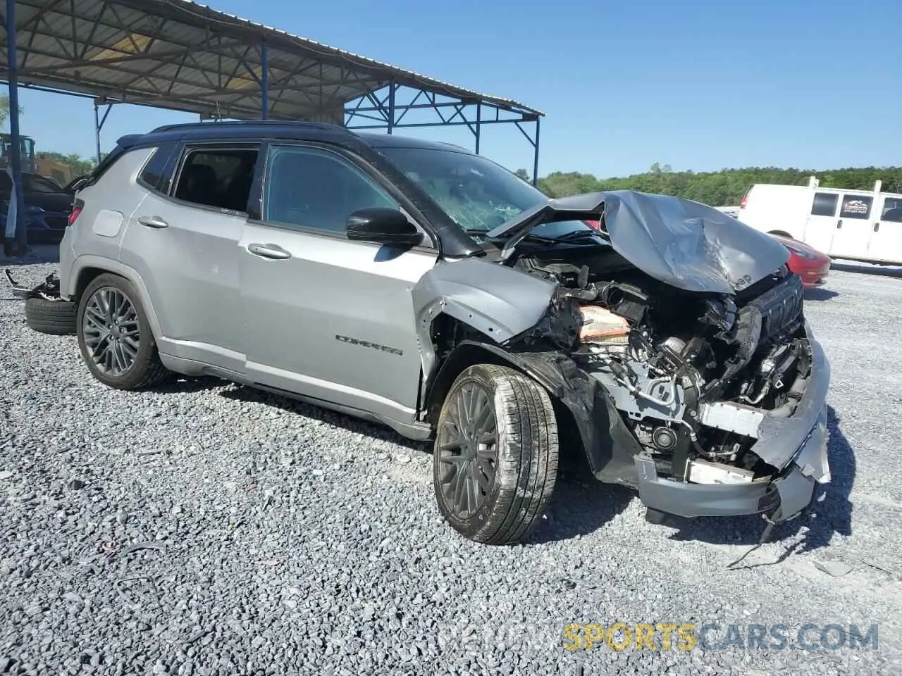 4 fotografías del automóvil dañado 3C4NJDCBXNT170044 JEEP COMPASS 2022