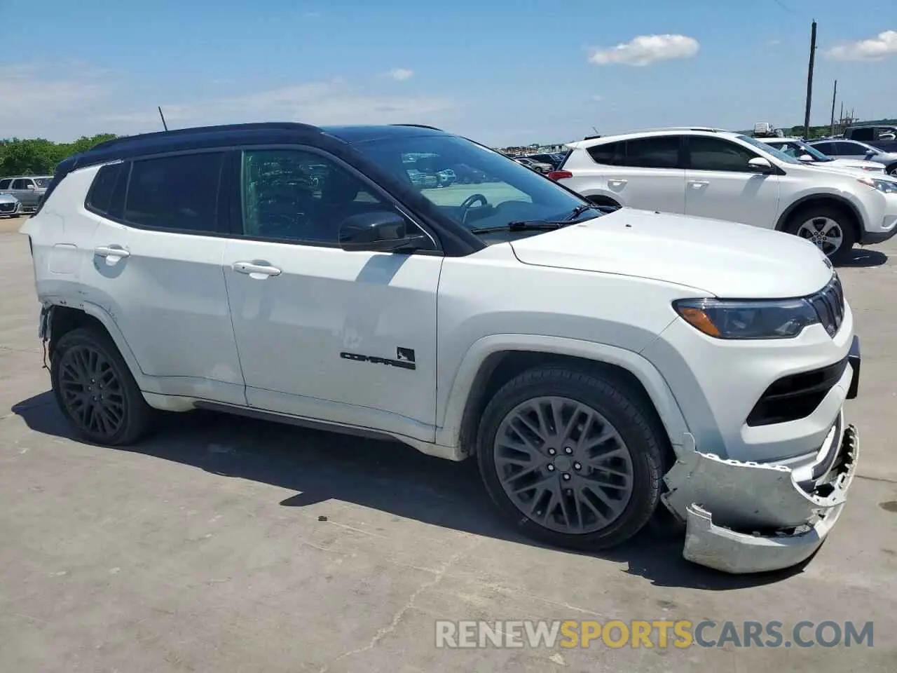 4 fotografías del automóvil dañado 3C4NJDCBXNT185627 JEEP COMPASS 2022