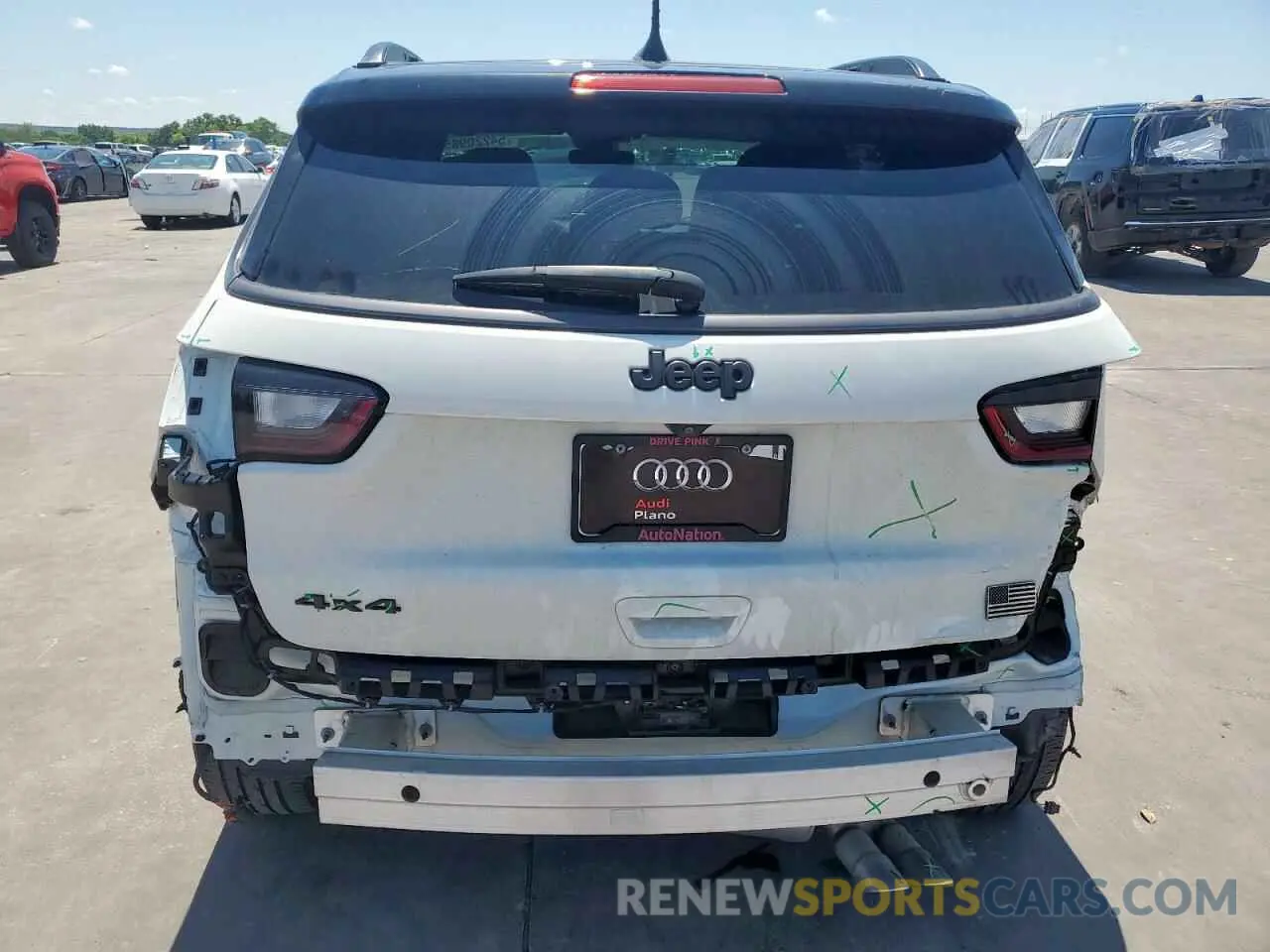 6 fotografías del automóvil dañado 3C4NJDCBXNT185627 JEEP COMPASS 2022