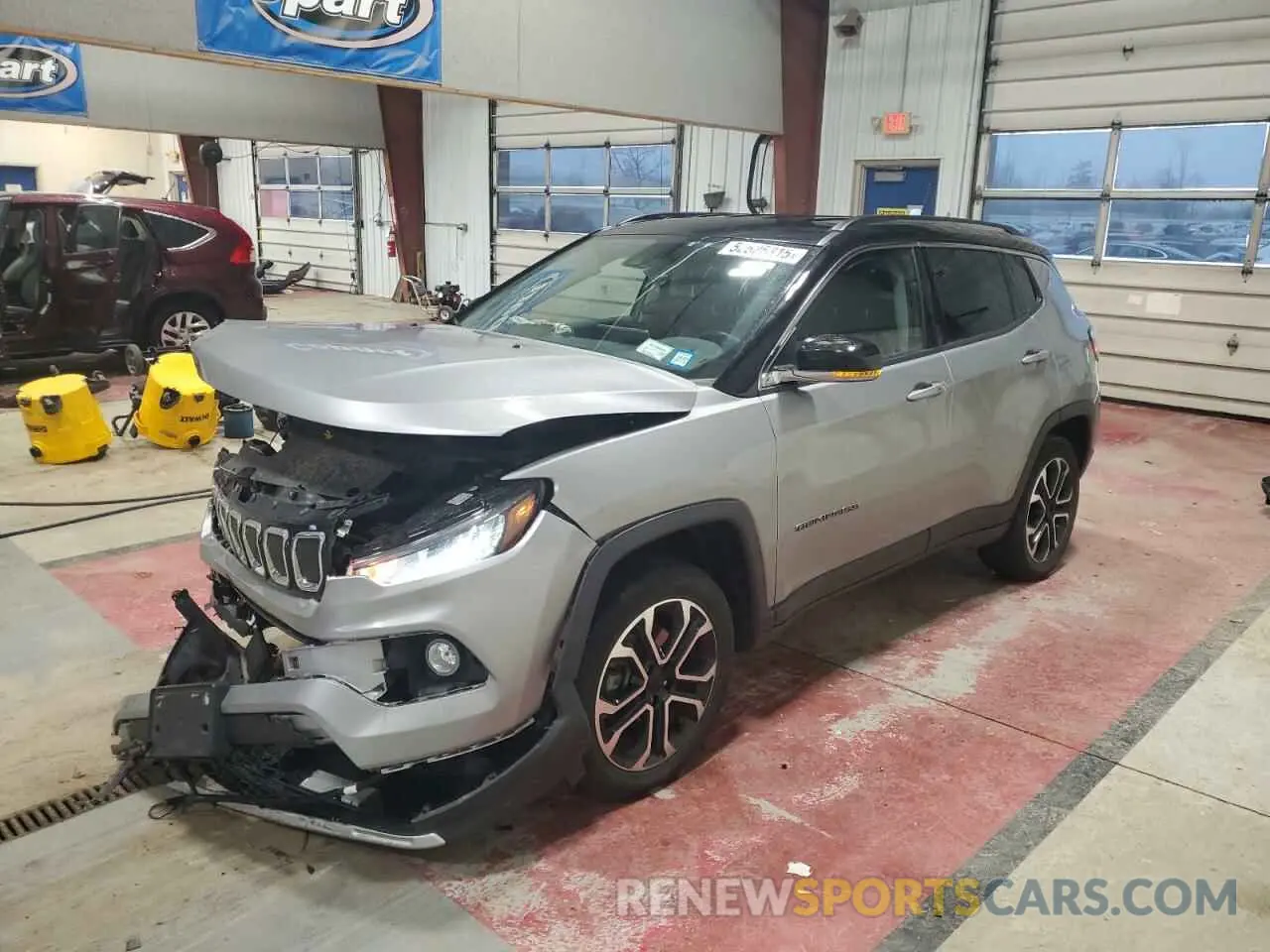1 fotografías del automóvil dañado 3C4NJDCBXNT187331 JEEP COMPASS 2022