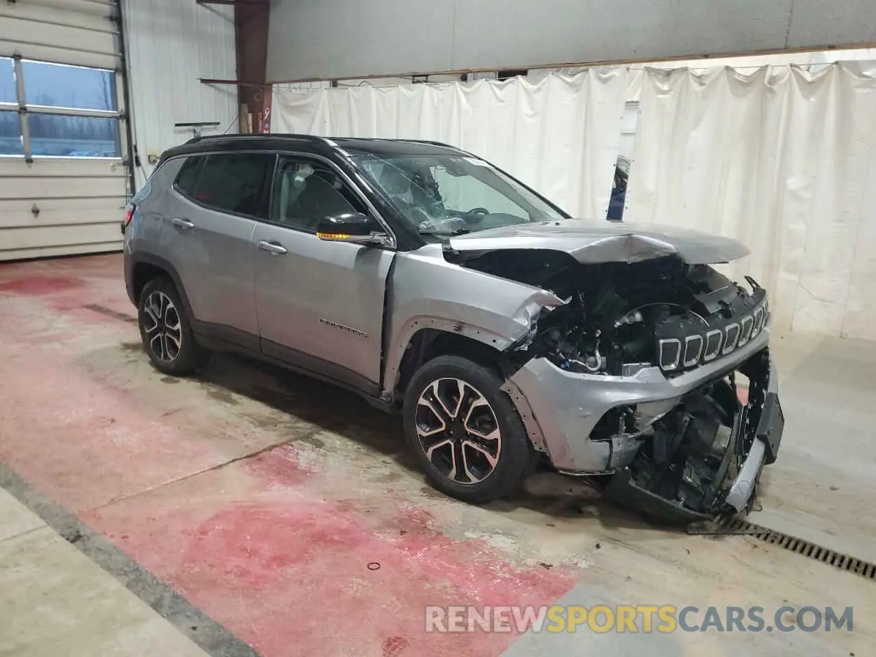 4 fotografías del automóvil dañado 3C4NJDCBXNT187331 JEEP COMPASS 2022