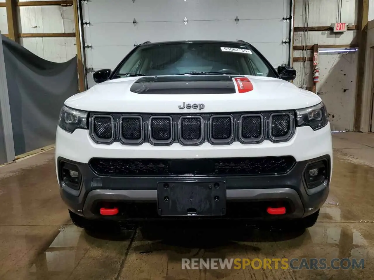 5 fotografías del automóvil dañado 3C4NJDDB0NT222392 JEEP COMPASS 2022
