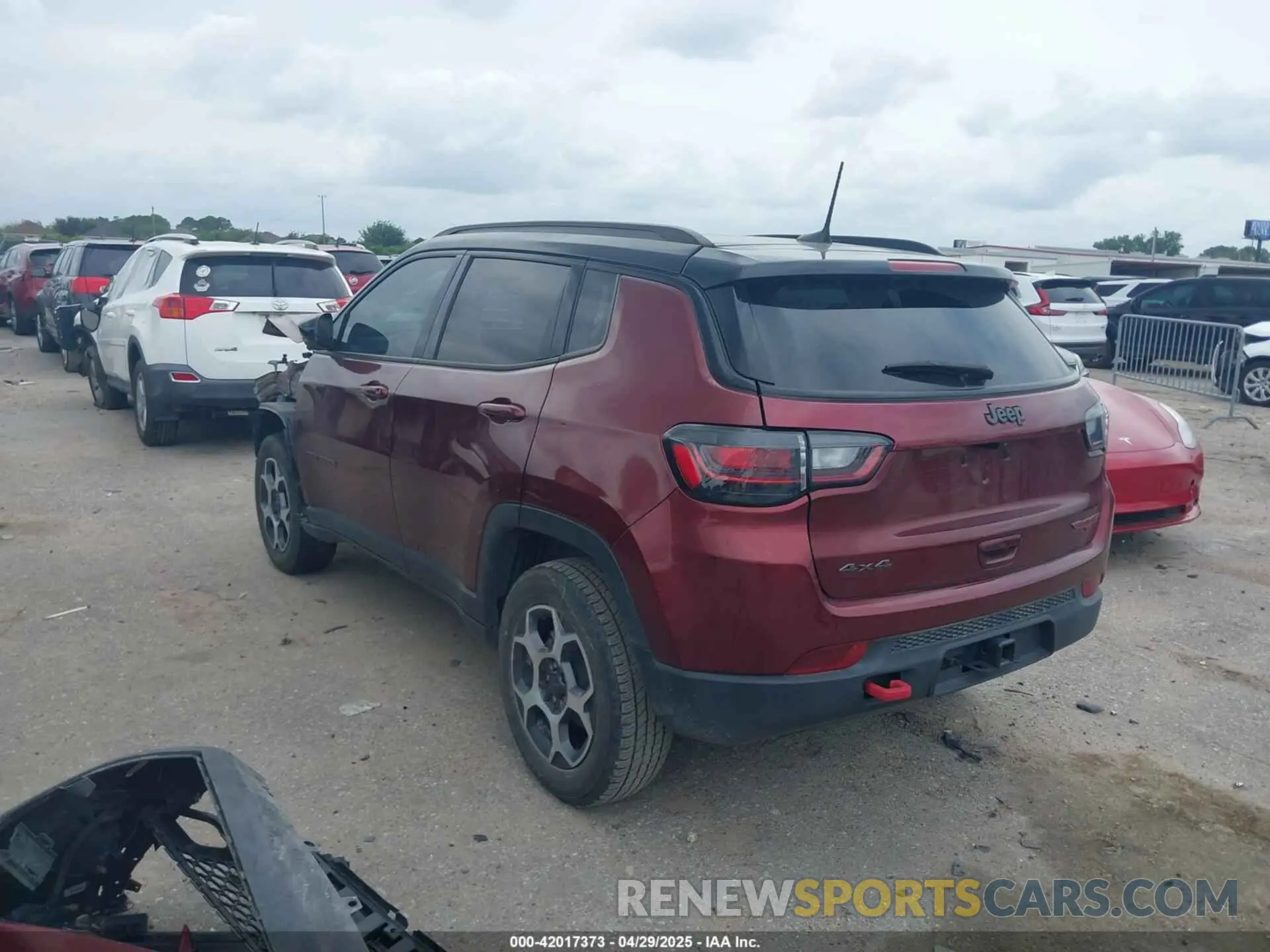 3 fotografías del automóvil dañado 3C4NJDDB3NT203092 JEEP COMPASS 2022