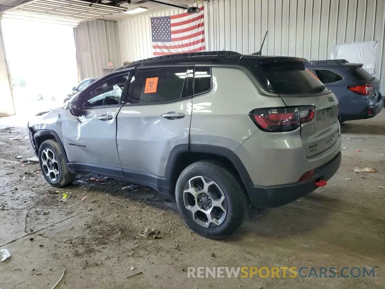 2 fotografías del automóvil dañado 3C4NJDDB4NT156932 JEEP COMPASS 2022