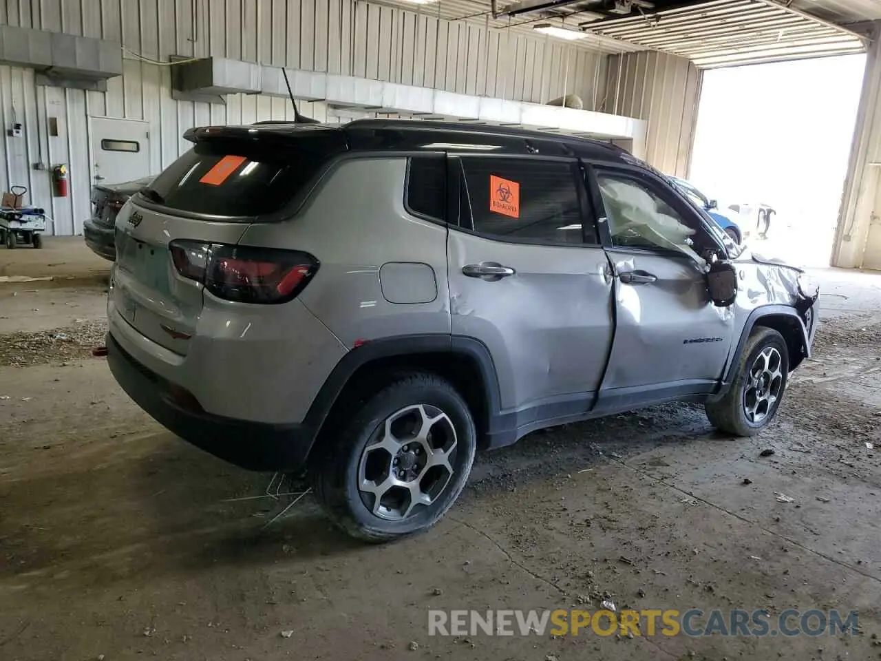 3 fotografías del automóvil dañado 3C4NJDDB4NT156932 JEEP COMPASS 2022