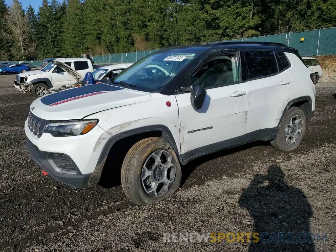 1 fotografías del automóvil dañado 3C4NJDDB8NT219448 JEEP COMPASS 2022