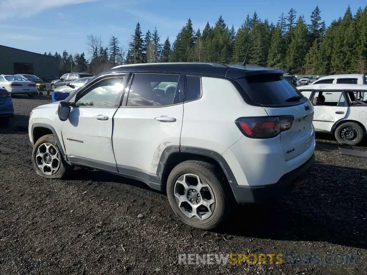 2 fotografías del automóvil dañado 3C4NJDDB8NT219448 JEEP COMPASS 2022