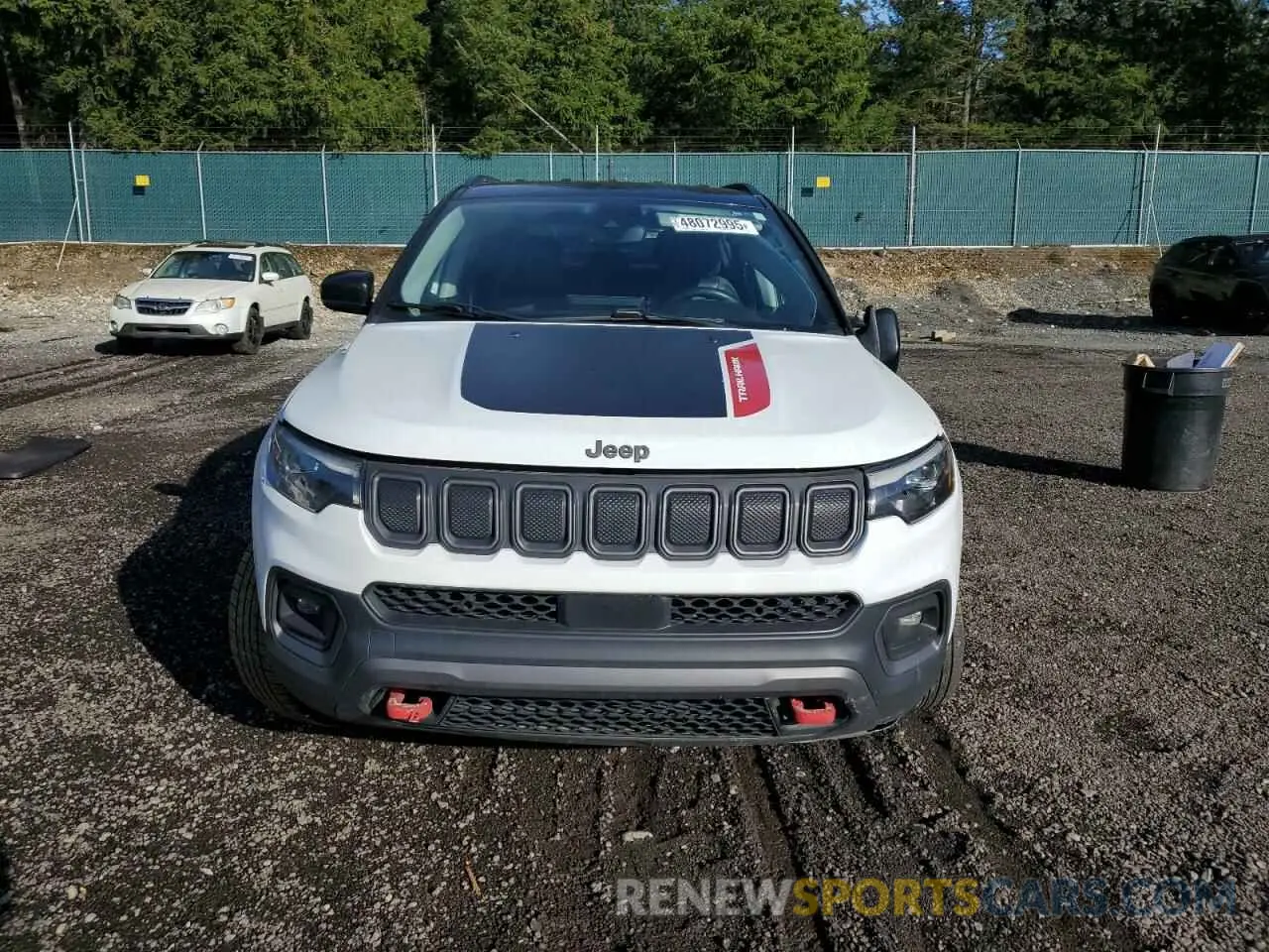 5 fotografías del automóvil dañado 3C4NJDDB8NT219448 JEEP COMPASS 2022