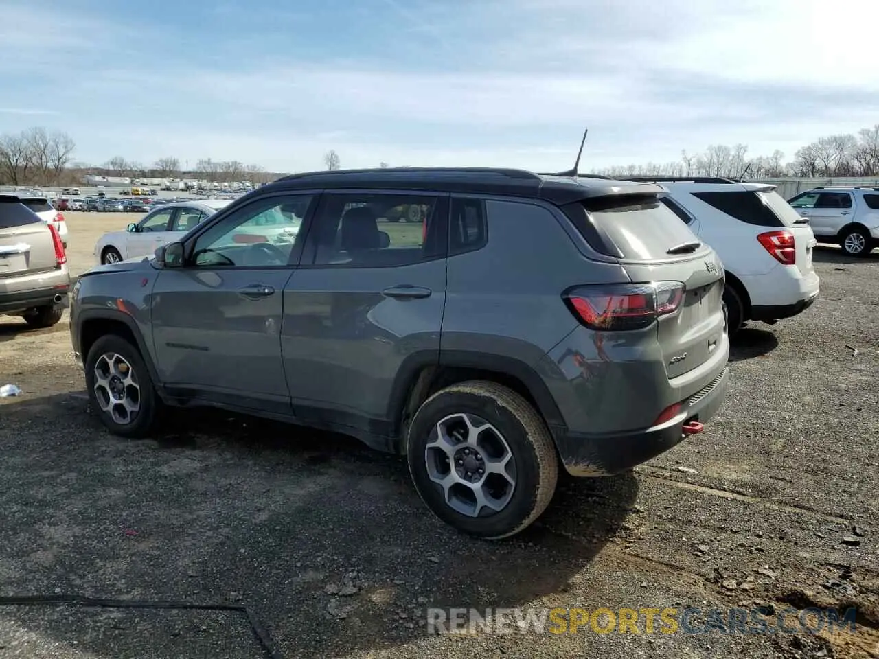 2 fotografías del automóvil dañado 3C4NJDDBXNT154487 JEEP COMPASS 2022