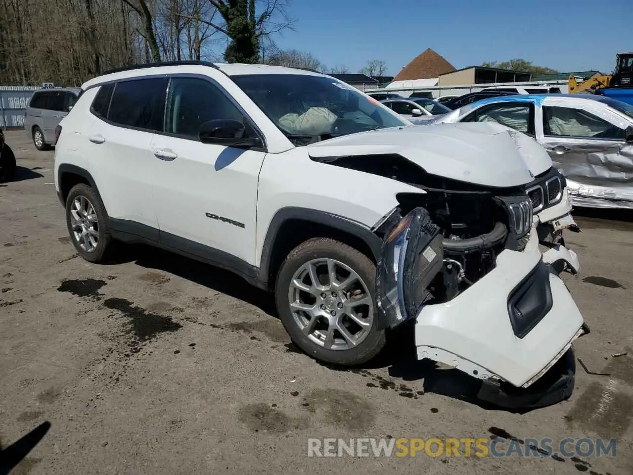 4 fotografías del automóvil dañado 3C4NJDFB0NT113878 JEEP COMPASS 2022