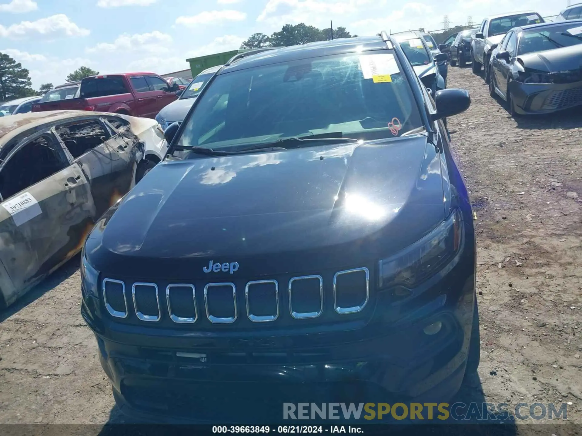 12 fotografías del automóvil dañado 3C4NJDFB3NT222237 JEEP COMPASS 2022