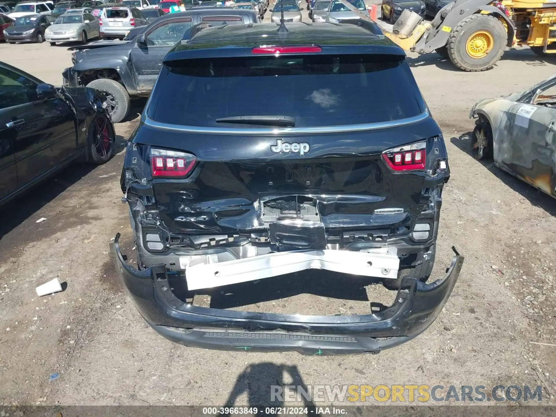 6 fotografías del automóvil dañado 3C4NJDFB3NT222237 JEEP COMPASS 2022