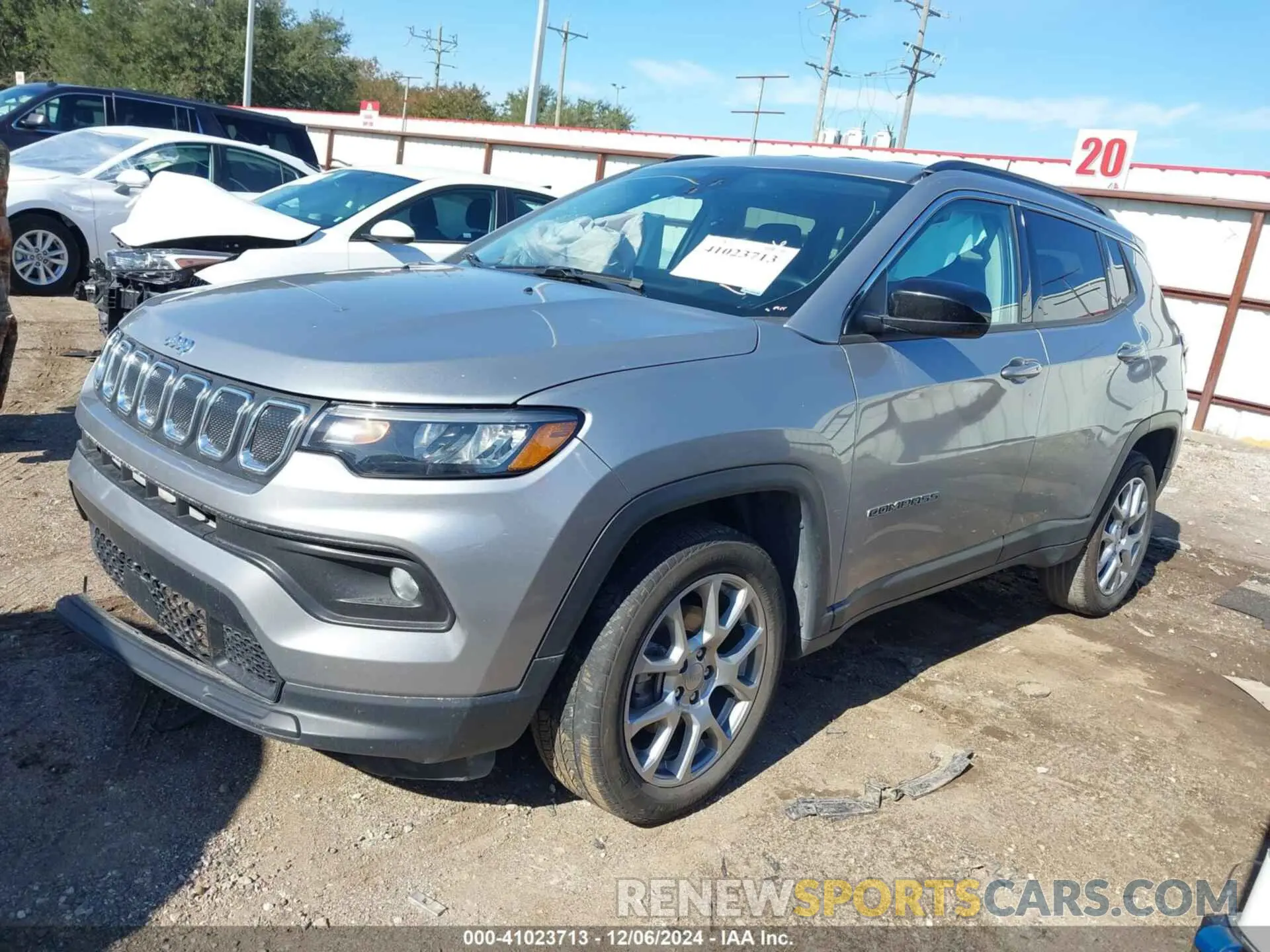 2 fotografías del automóvil dañado 3C4NJDFB4NT207889 JEEP COMPASS 2022