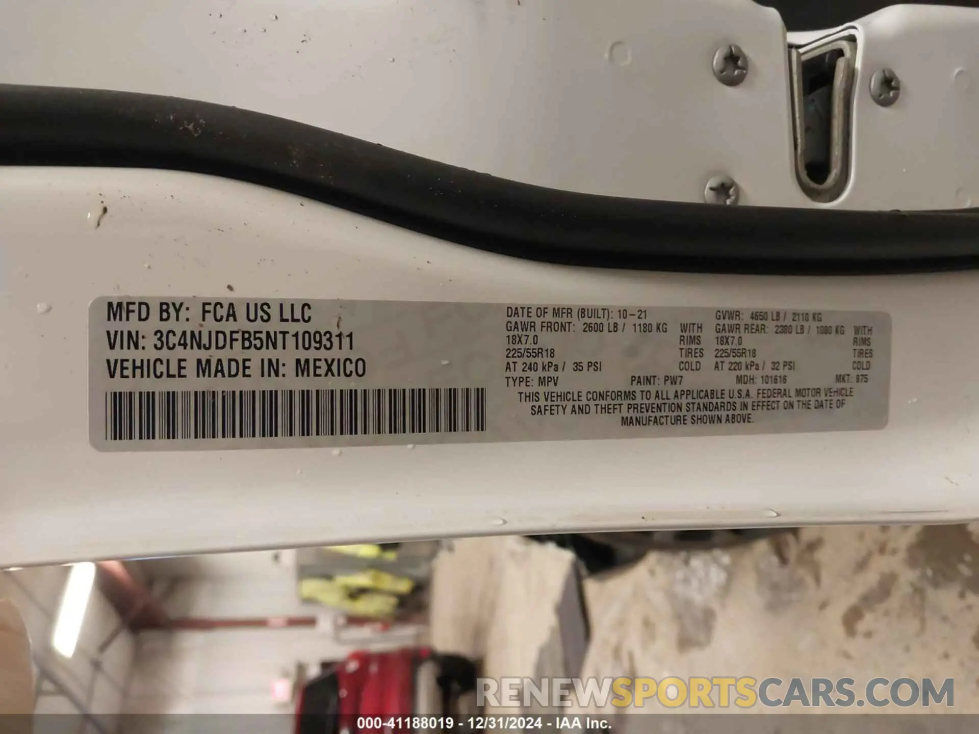9 fotografías del automóvil dañado 3C4NJDFB5NT109311 JEEP COMPASS 2022