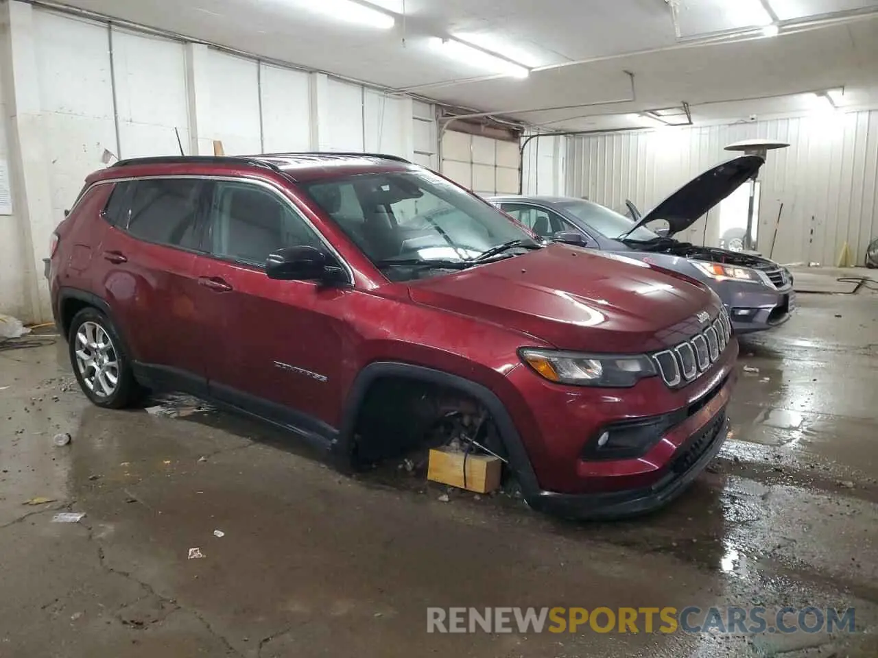 4 fotografías del automóvil dañado 3C4NJDFB5NT179956 JEEP COMPASS 2022
