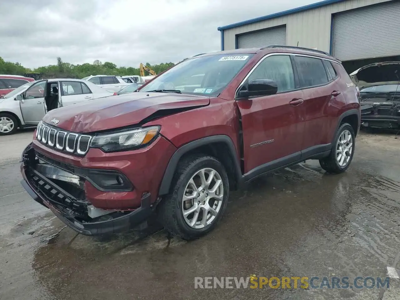 1 fotografías del automóvil dañado 3C4NJDFB8NT118522 JEEP COMPASS 2022