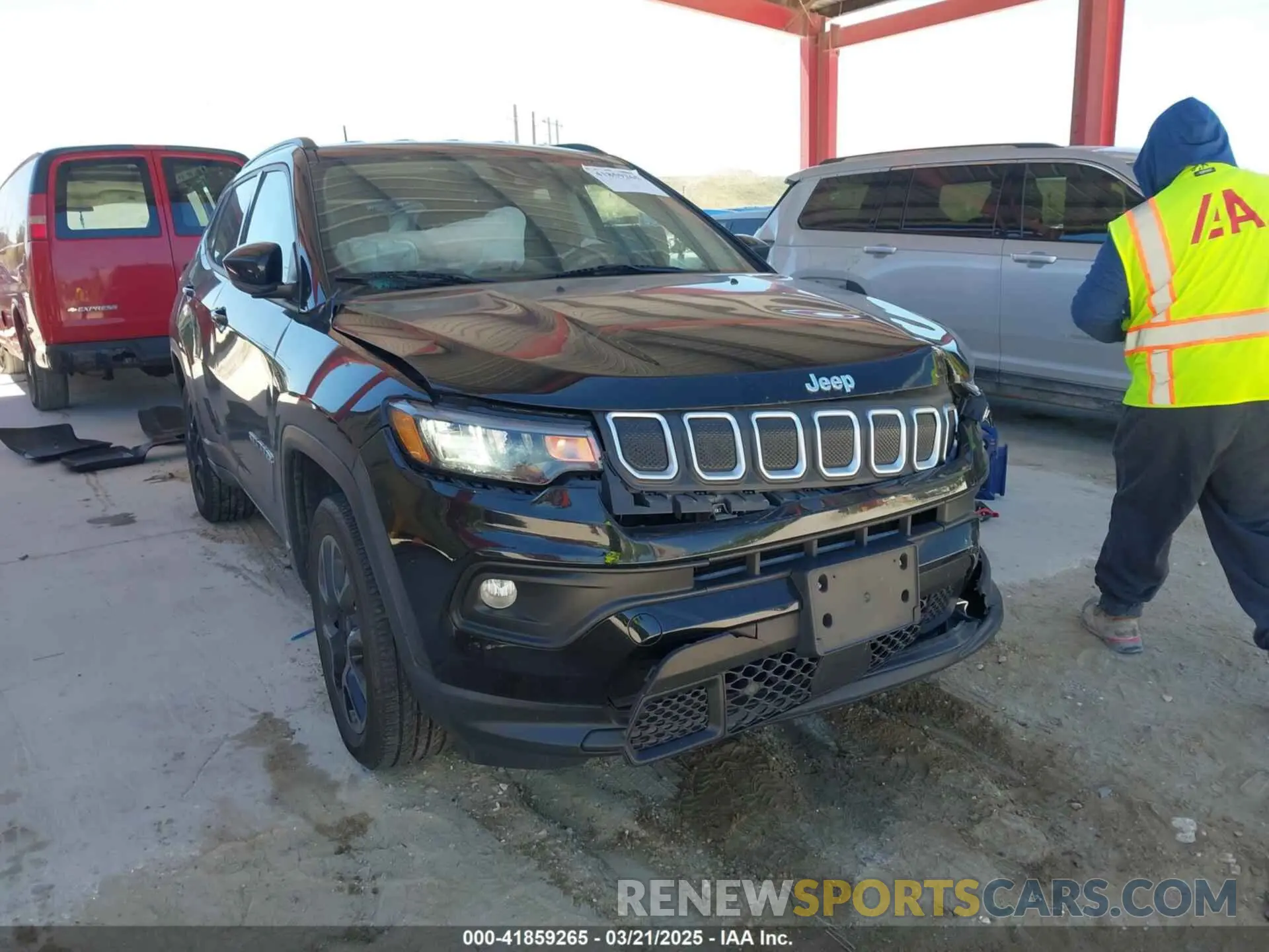1 fotografías del automóvil dañado 3C4NJDFB8NT127866 JEEP COMPASS 2022