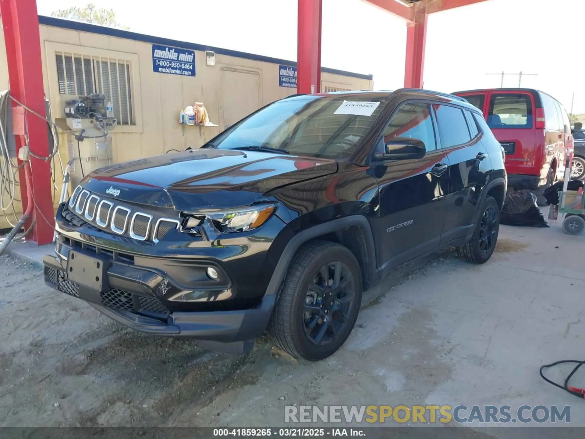 2 fotografías del automóvil dañado 3C4NJDFB8NT127866 JEEP COMPASS 2022