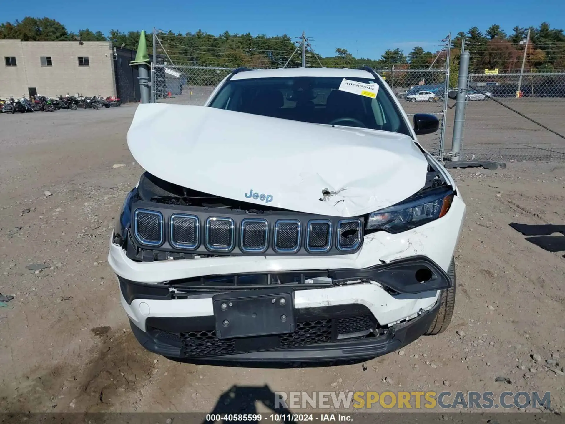 12 fotografías del automóvil dañado 3C4NJDFB9NT222730 JEEP COMPASS 2022