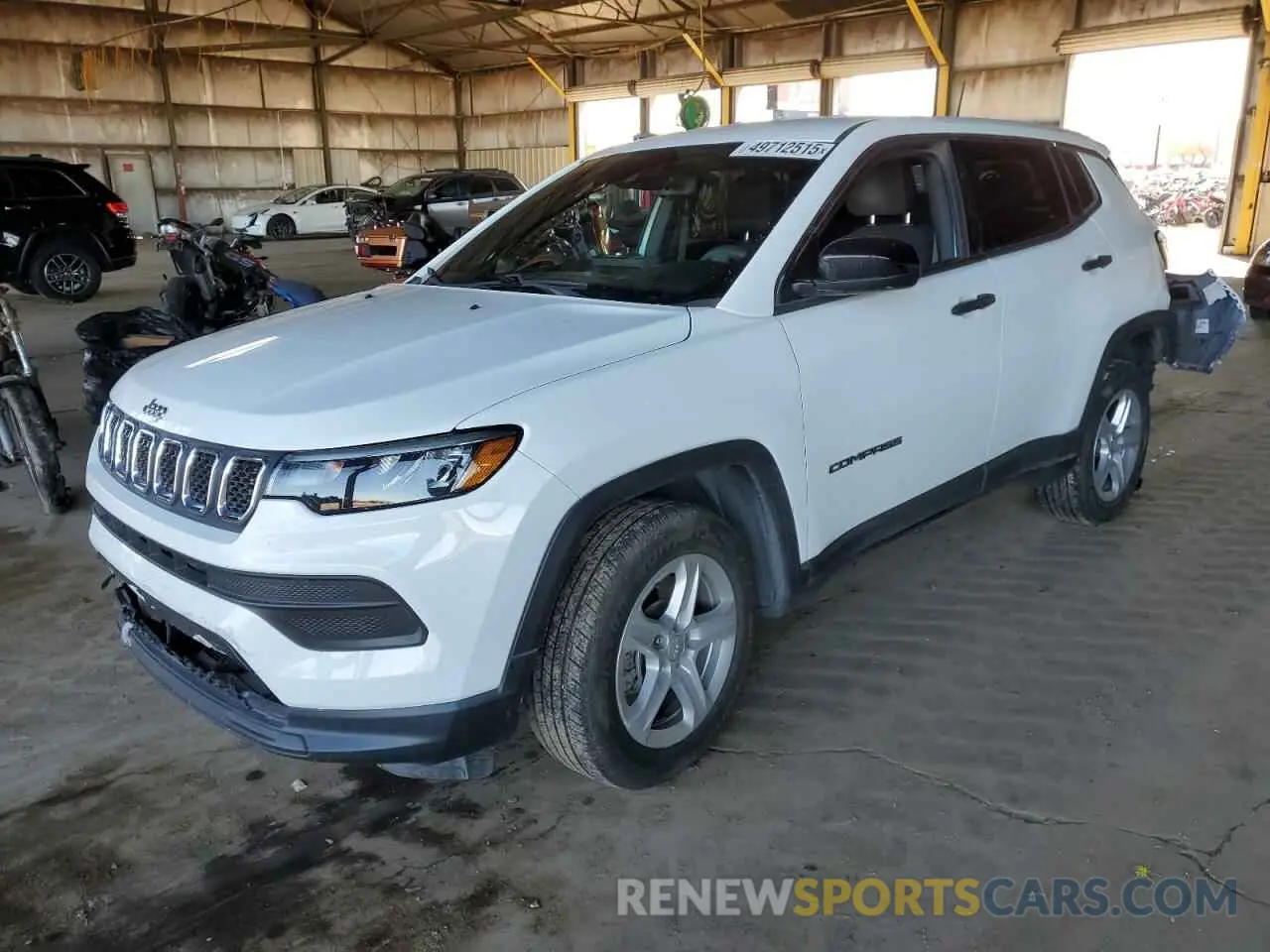 1 fotografías del automóvil dañado 3C4NJDAN6PT515571 JEEP COMPASS 2023