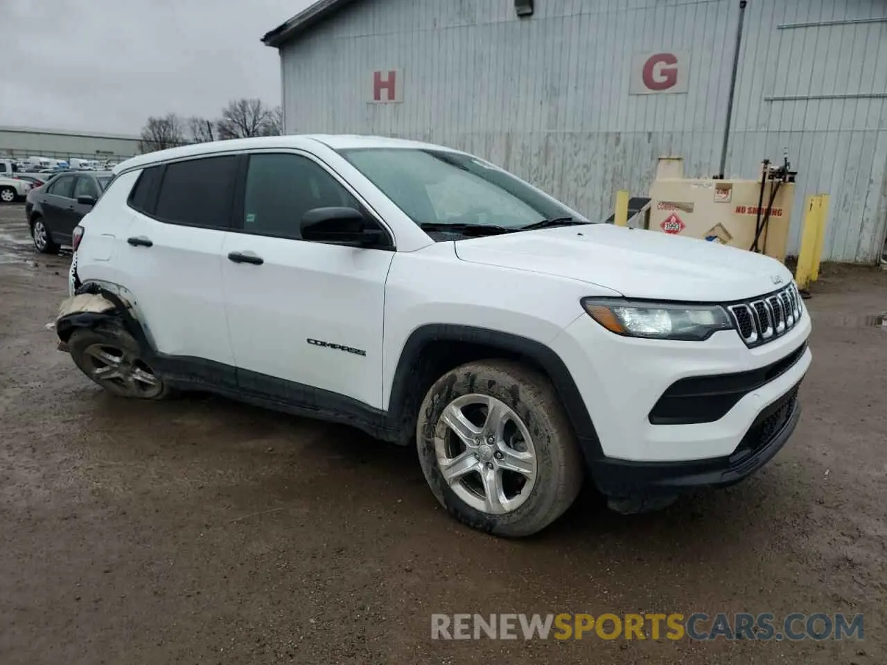 4 fotografías del automóvil dañado 3C4NJDAN7PT506393 JEEP COMPASS 2023