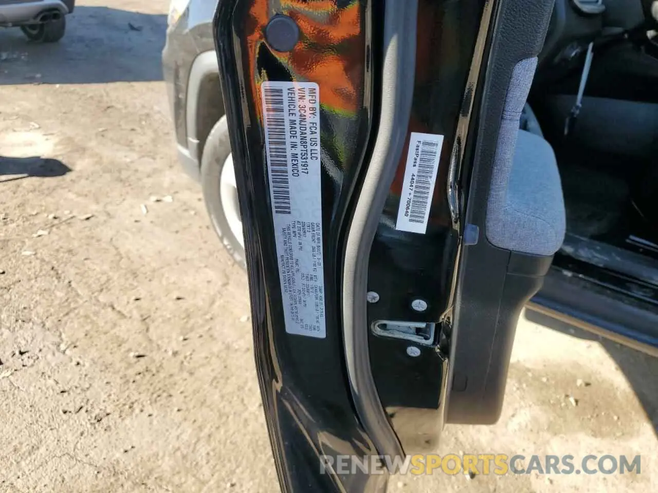 14 fotografías del automóvil dañado 3C4NJDAN8PT531917 JEEP COMPASS 2023
