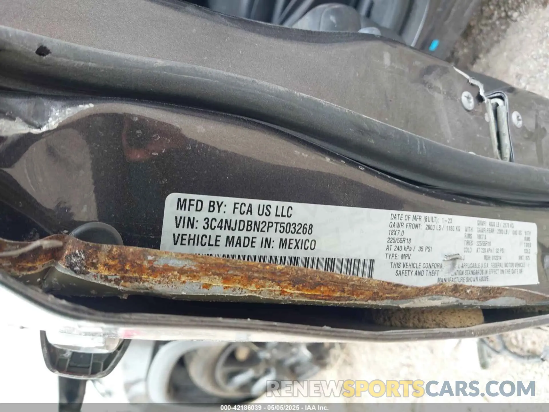 9 fotografías del automóvil dañado 3C4NJDBN2PT503268 JEEP COMPASS 2023