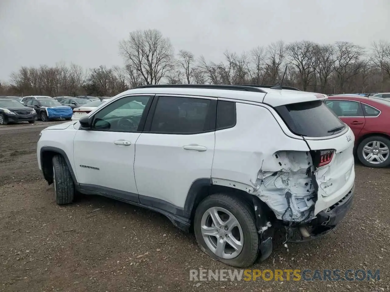 2 fotografías del automóvil dañado 3C4NJDBN2PT552700 JEEP COMPASS 2023