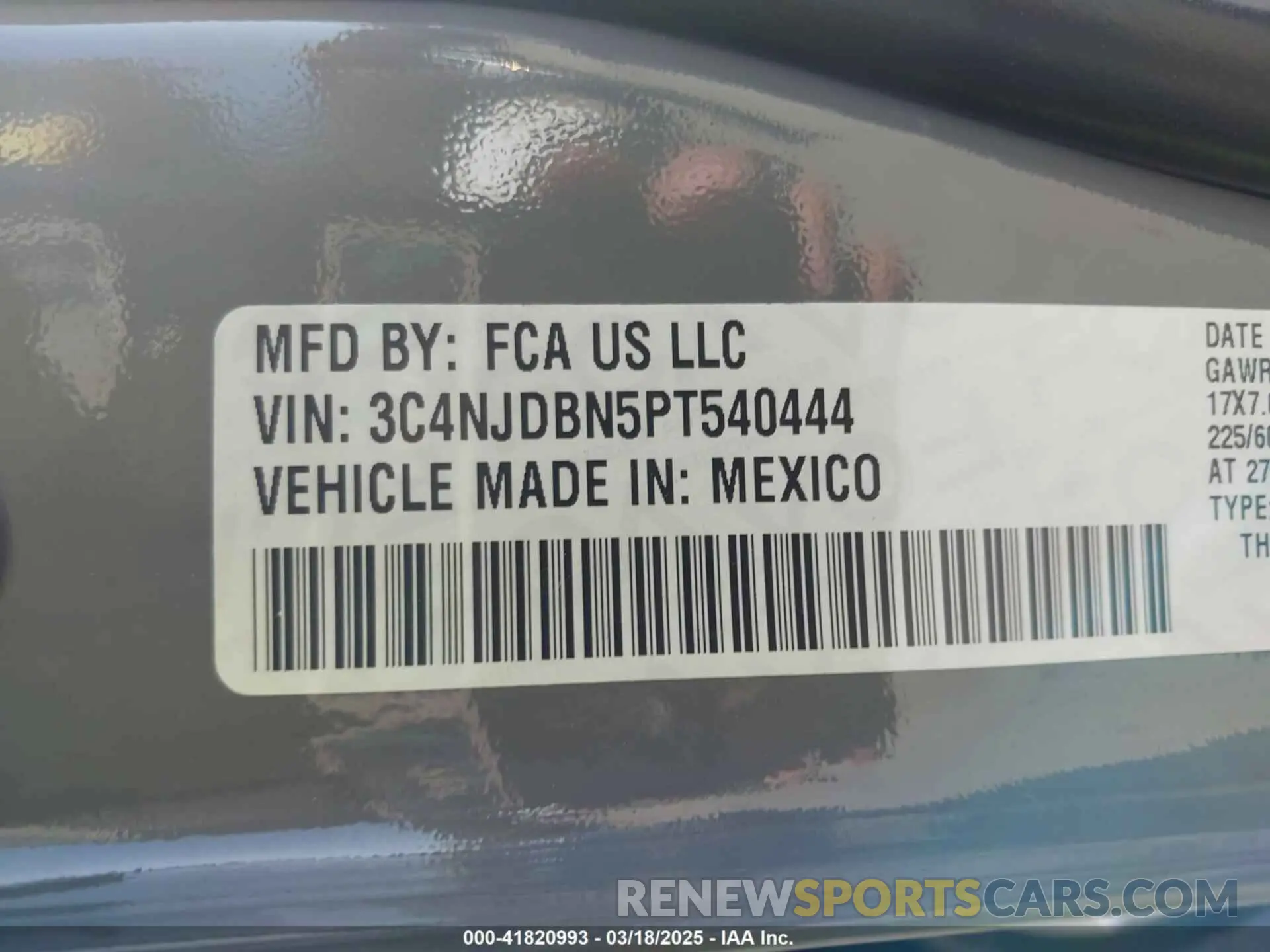 9 fotografías del automóvil dañado 3C4NJDBN5PT540444 JEEP COMPASS 2023