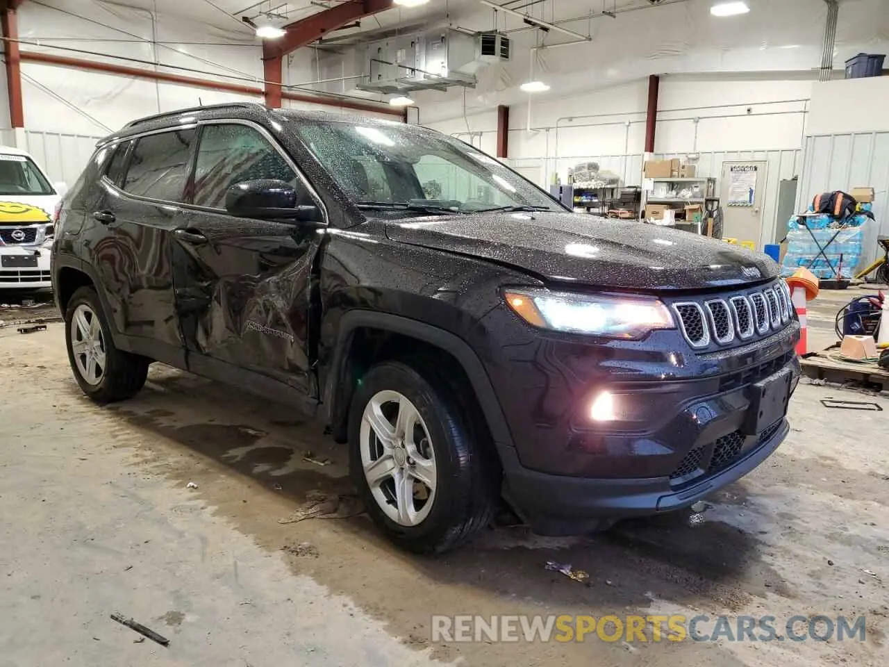 4 fotografías del automóvil dañado 3C4NJDBN6PT500602 JEEP COMPASS 2023