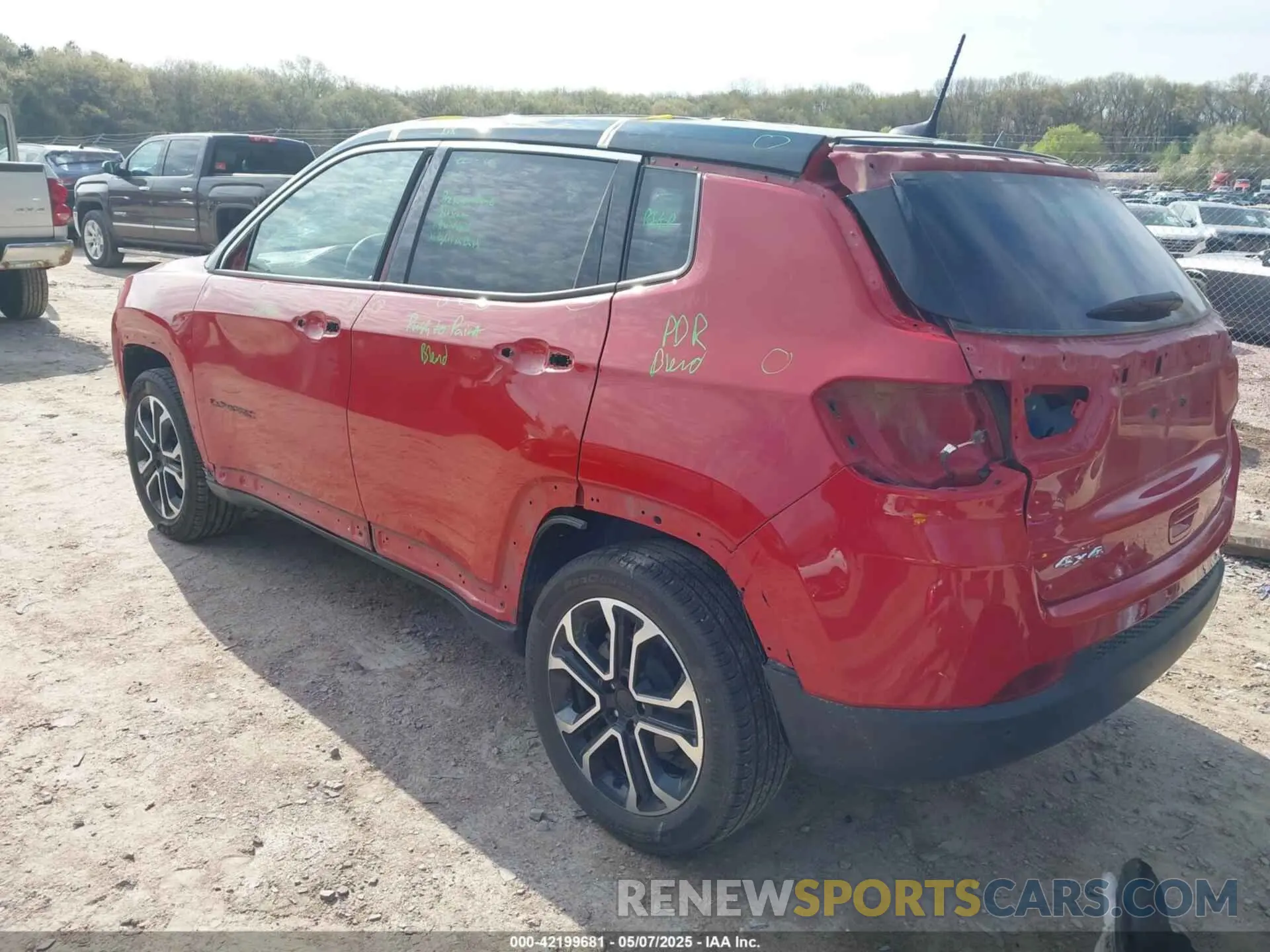 3 fotografías del automóvil dañado 3C4NJDCN0PT527468 JEEP COMPASS 2023