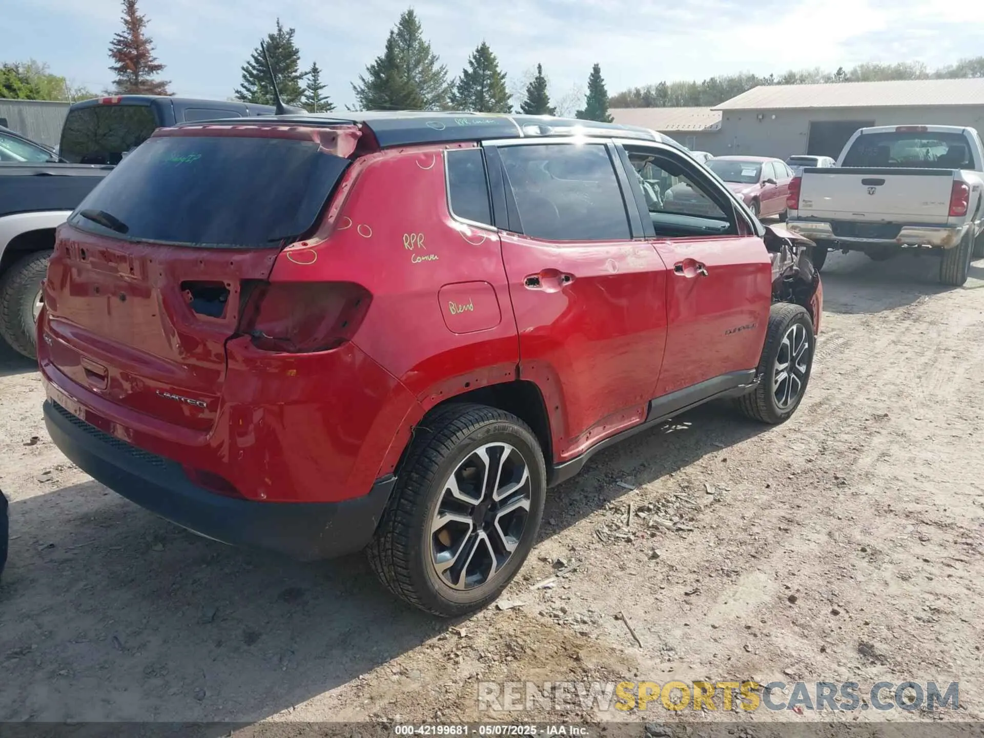 4 fotografías del automóvil dañado 3C4NJDCN0PT527468 JEEP COMPASS 2023