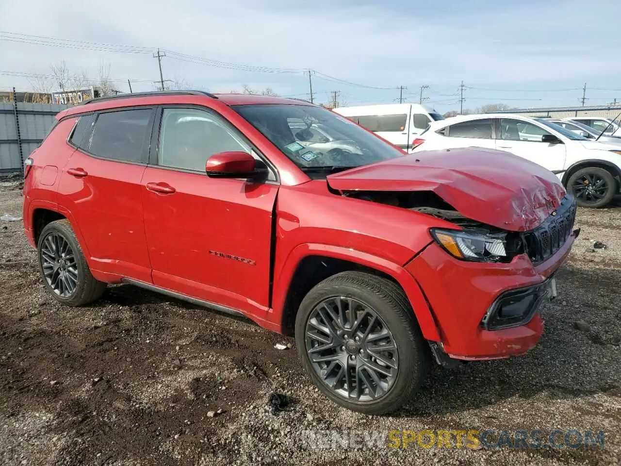 4 fotografías del automóvil dañado 3C4NJDCN6PT539530 JEEP COMPASS 2023