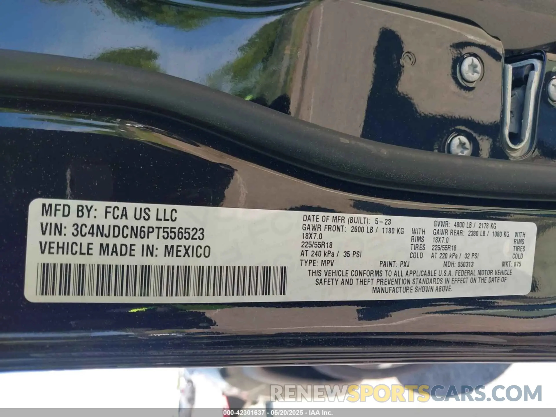 9 fotografías del automóvil dañado 3C4NJDCN6PT556523 JEEP COMPASS 2023