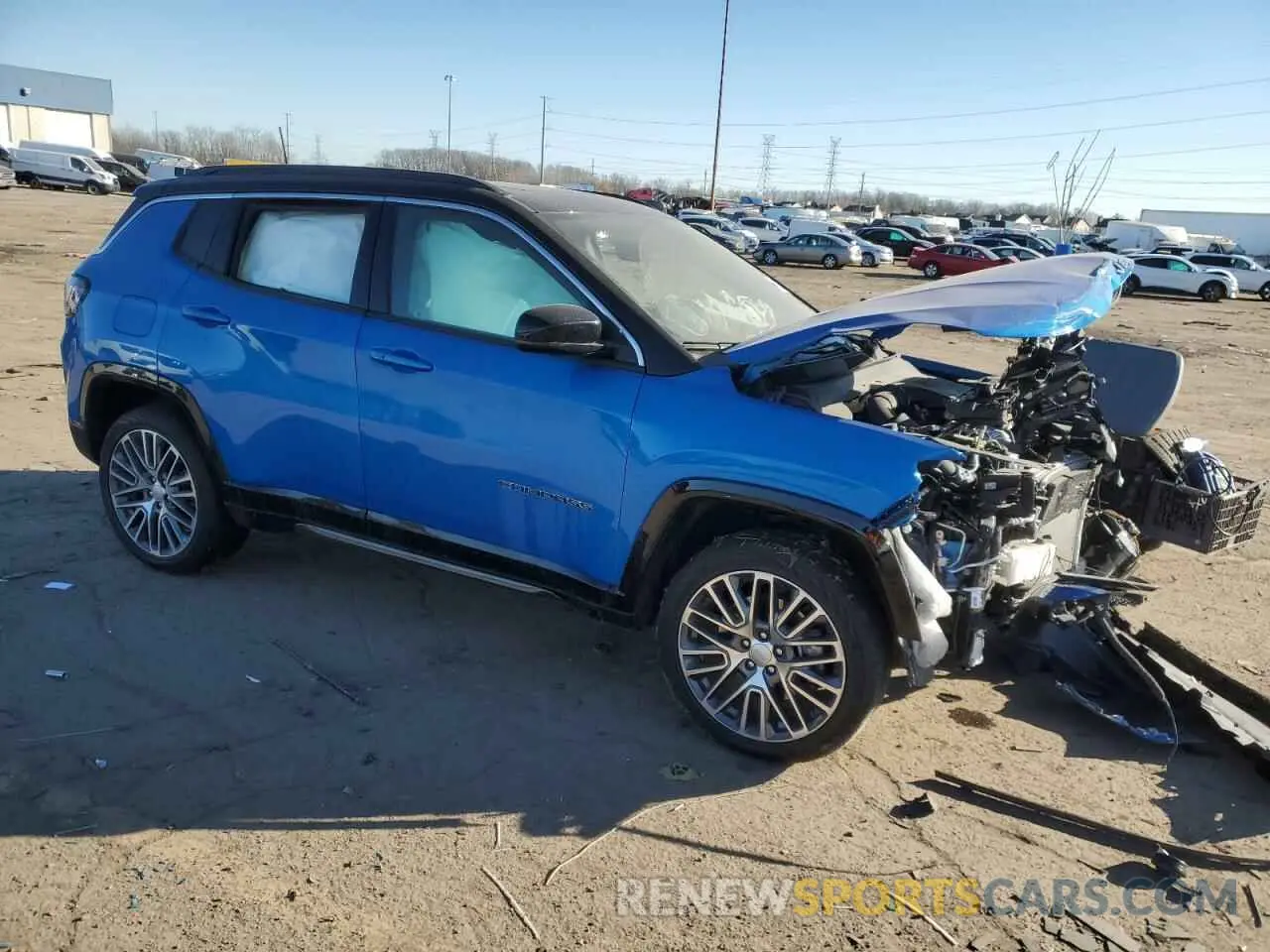 4 fotografías del automóvil dañado 3C4NJDCN9PT570979 JEEP COMPASS 2023