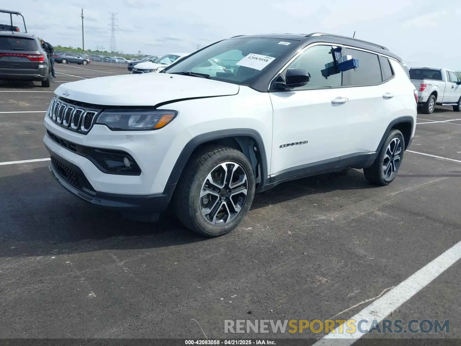 2 fotografías del automóvil dañado 3C4NJDCNXPT565743 JEEP COMPASS 2023