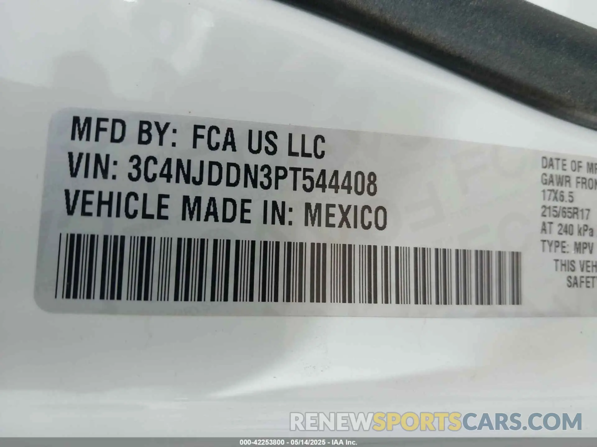 9 fotografías del automóvil dañado 3C4NJDDN3PT544408 JEEP COMPASS 2023
