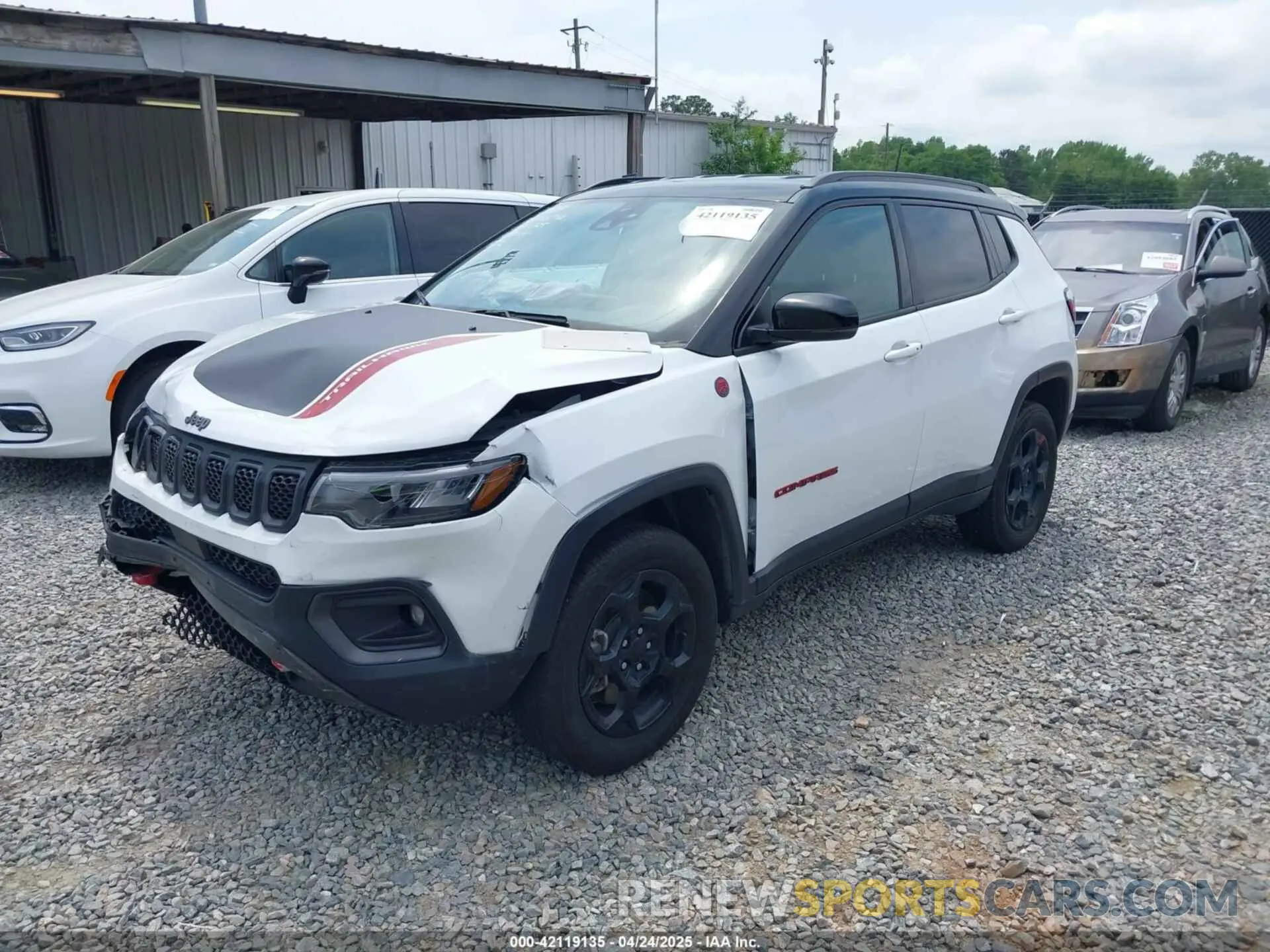 2 fotografías del automóvil dañado 3C4NJDDN4PT511725 JEEP COMPASS 2023