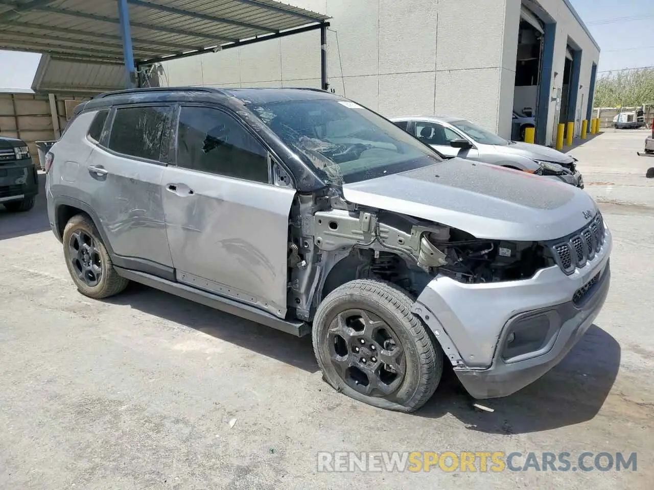 4 fotografías del automóvil dañado 3C4NJDDN6PT540840 JEEP COMPASS 2023
