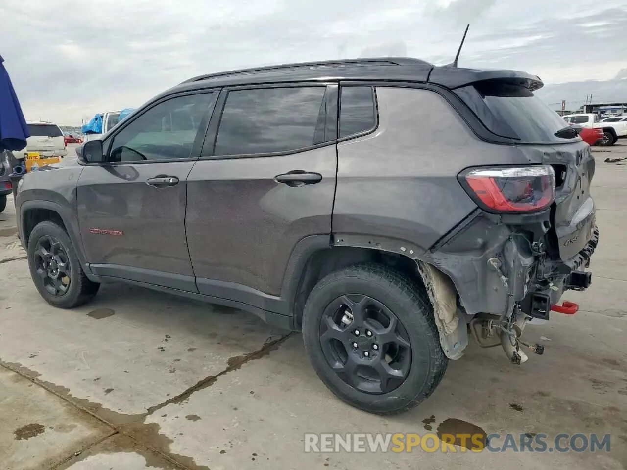 2 fotografías del automóvil dañado 3C4NJDDN8PT514773 JEEP COMPASS 2023