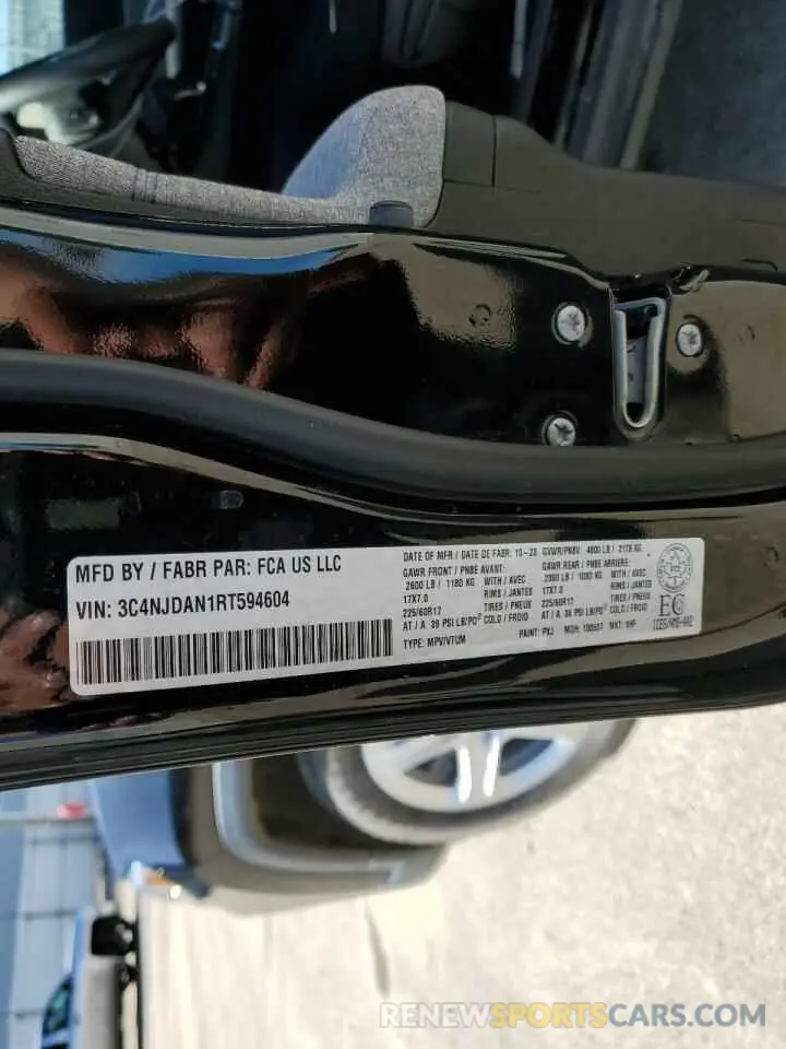13 fotografías del automóvil dañado 3C4NJDAN1RT594604 JEEP COMPASS 2024