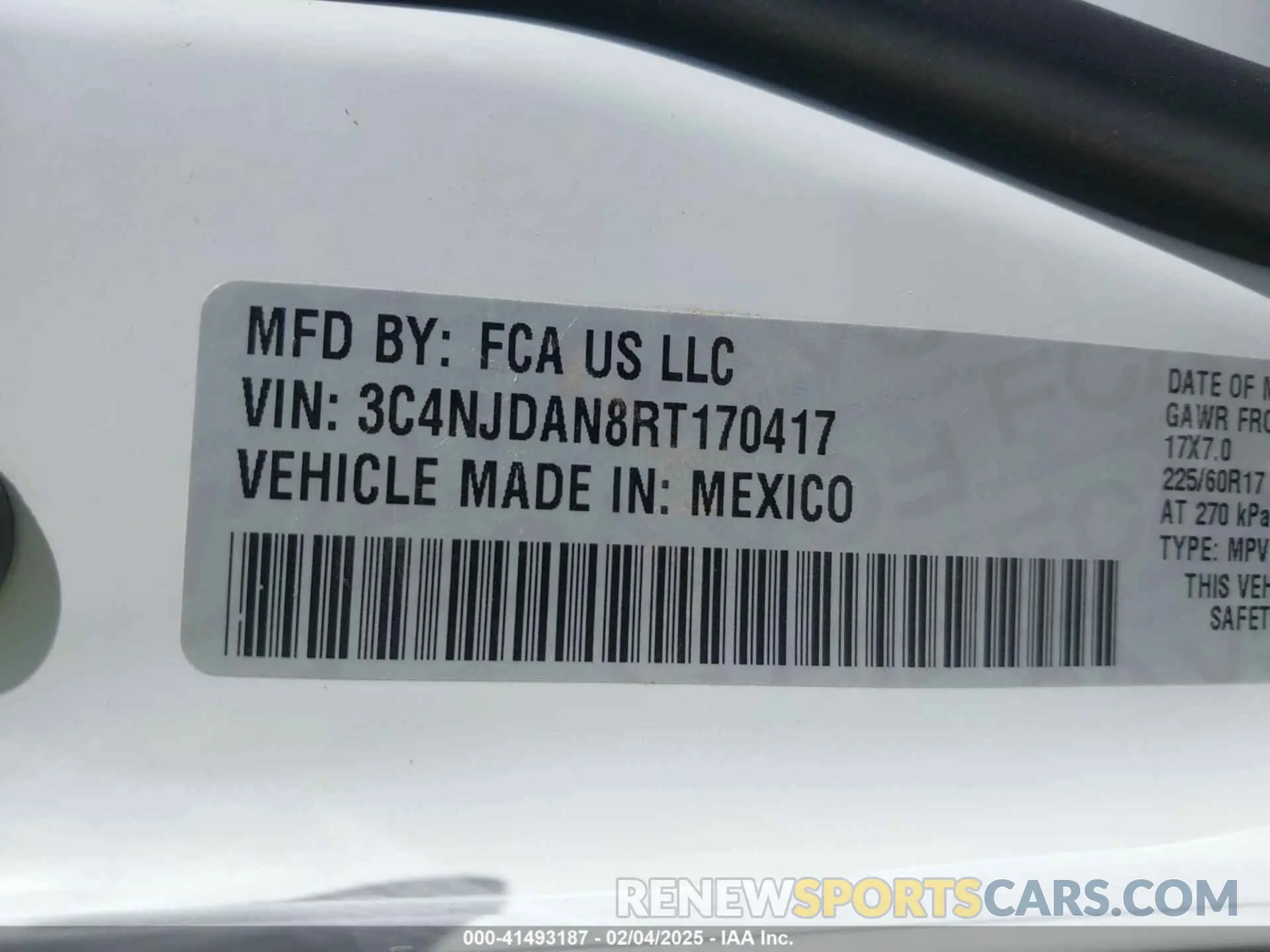 9 fotografías del automóvil dañado 3C4NJDAN8RT170417 JEEP COMPASS 2024
