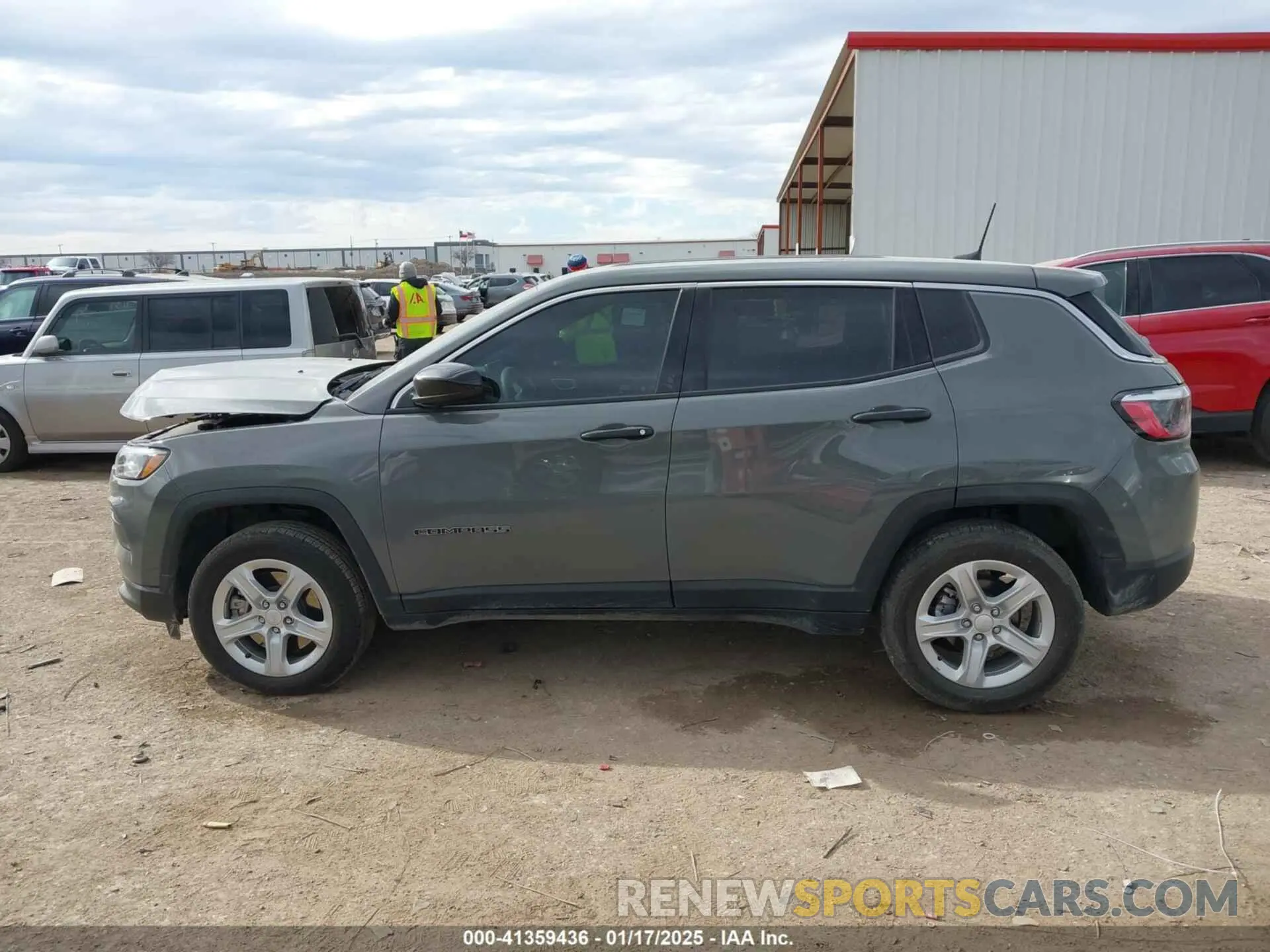 14 fotografías del automóvil dañado 3C4NJDANXRT583844 JEEP COMPASS 2024