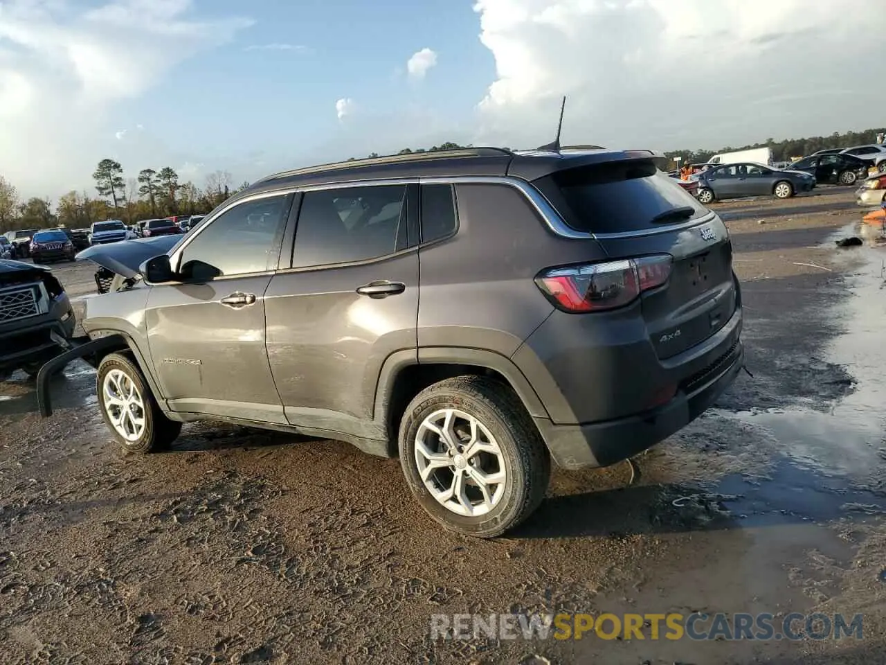 2 fotografías del automóvil dañado 3C4NJDBN0RT126488 JEEP COMPASS 2024