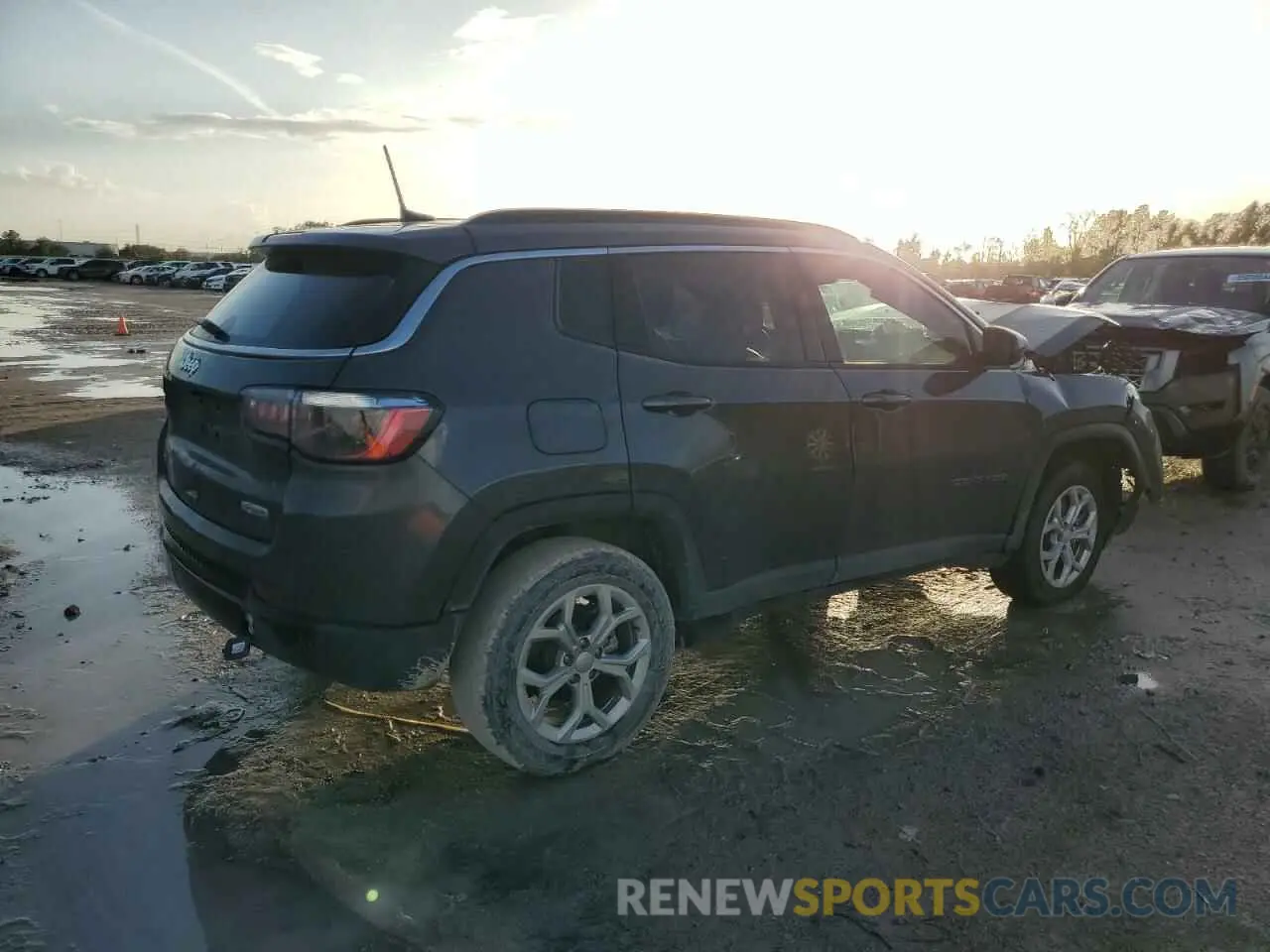 3 fotografías del automóvil dañado 3C4NJDBN0RT126488 JEEP COMPASS 2024