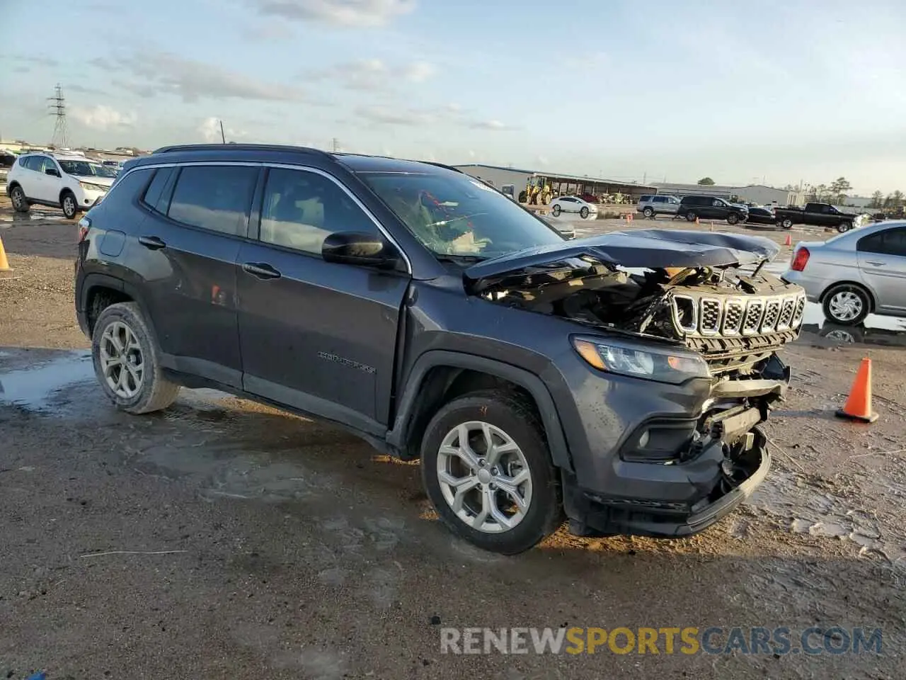 4 fotografías del automóvil dañado 3C4NJDBN0RT126488 JEEP COMPASS 2024