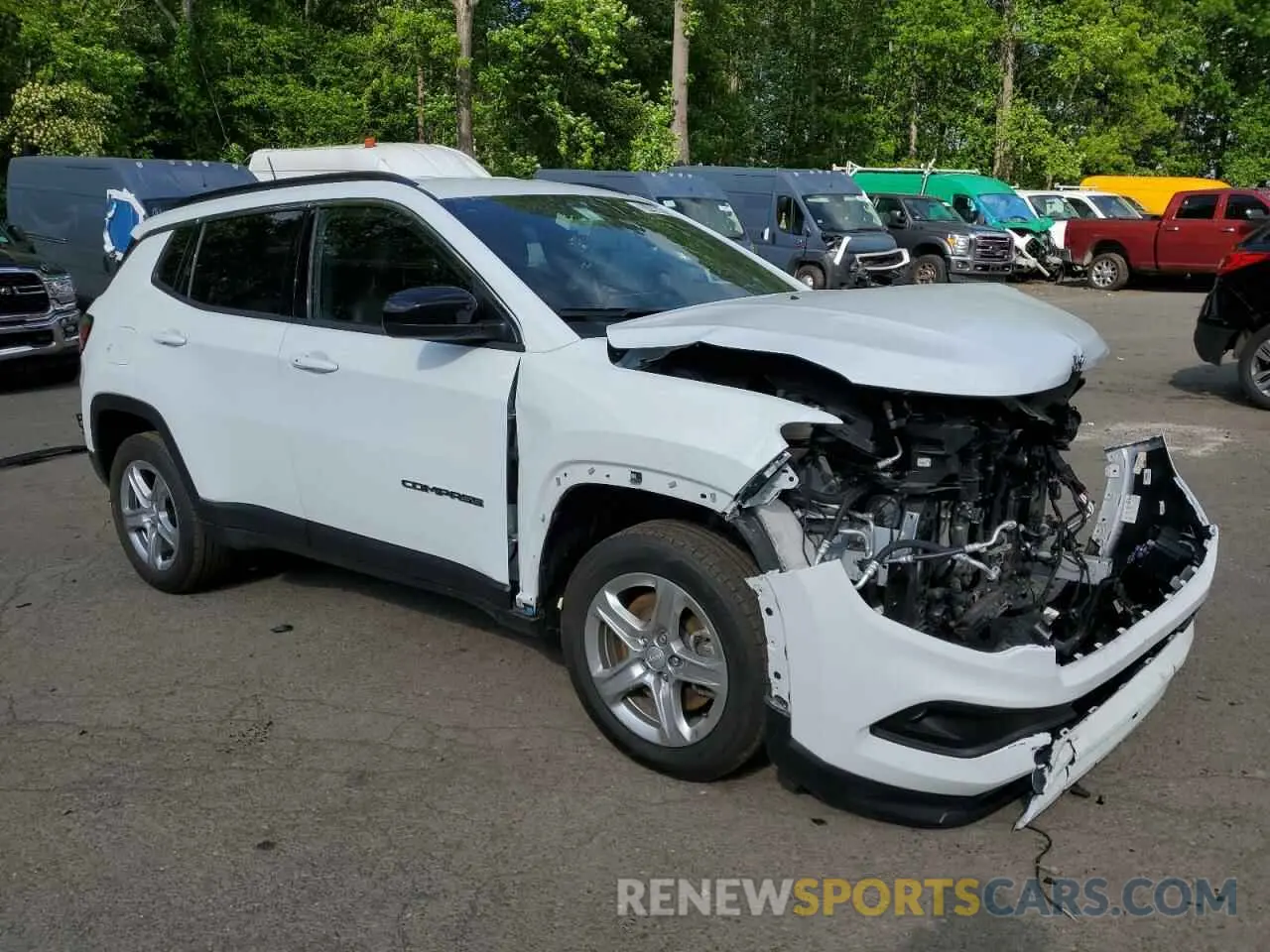 4 fotografías del automóvil dañado 3C4NJDBN0RT604912 JEEP COMPASS 2024