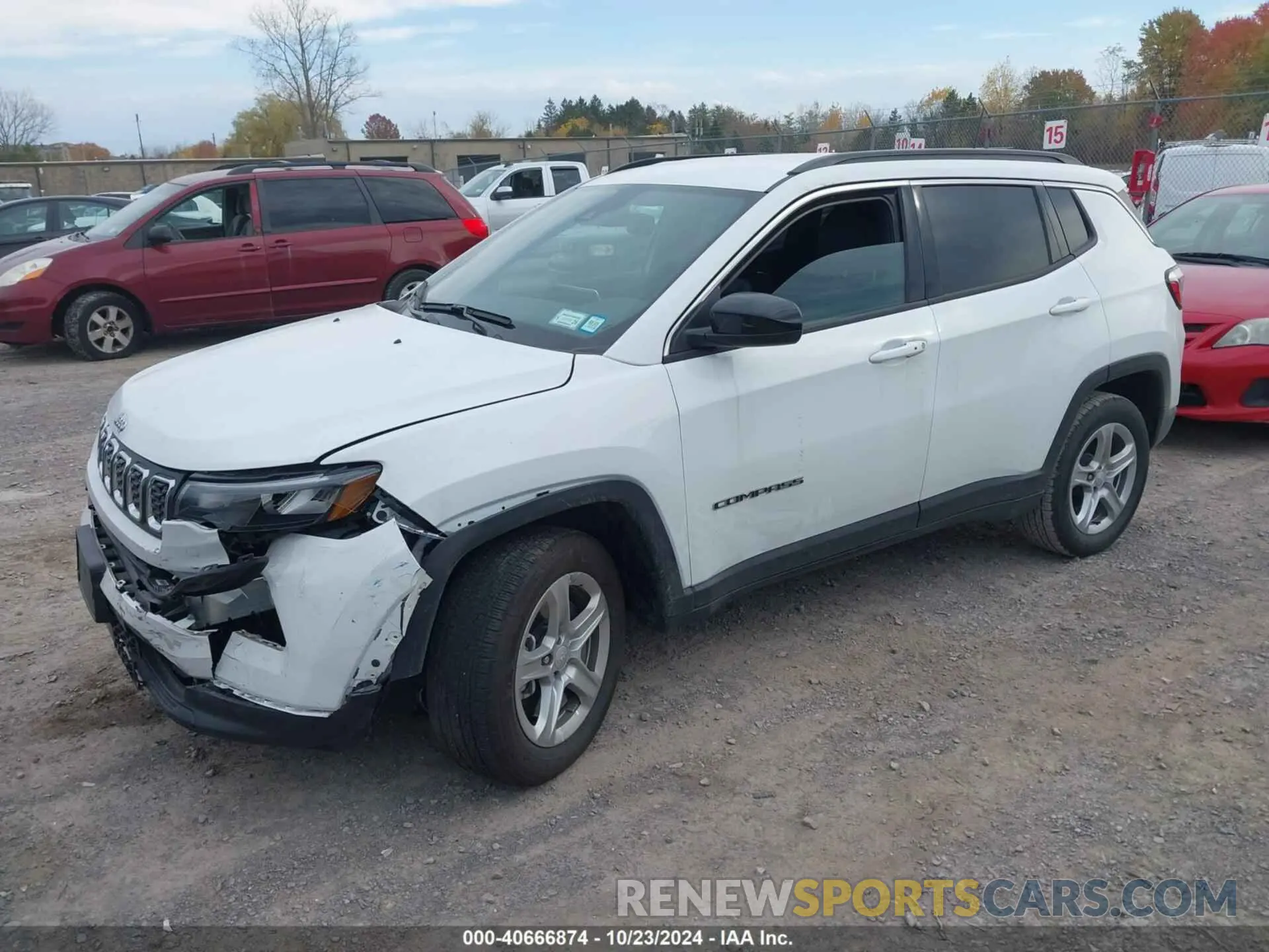2 fotografías del automóvil dañado 3C4NJDBN1RT103690 JEEP COMPASS 2024
