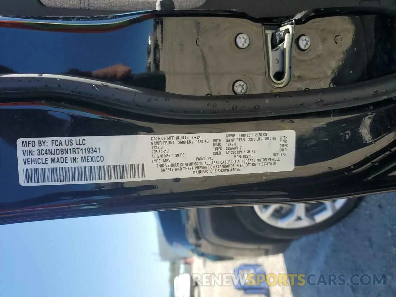 13 fotografías del automóvil dañado 3C4NJDBN1RT119341 JEEP COMPASS 2024